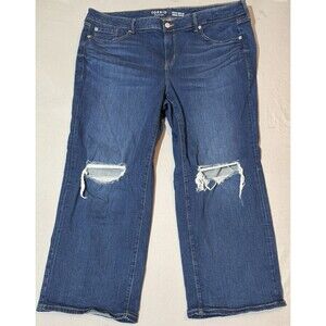 Torrid Perfect Wide Leg Vintage Stretch Jeans Women’s Plus 20R Distressed